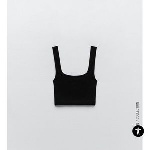 Zara Seamless Top (Ribbed Scoop Tank)